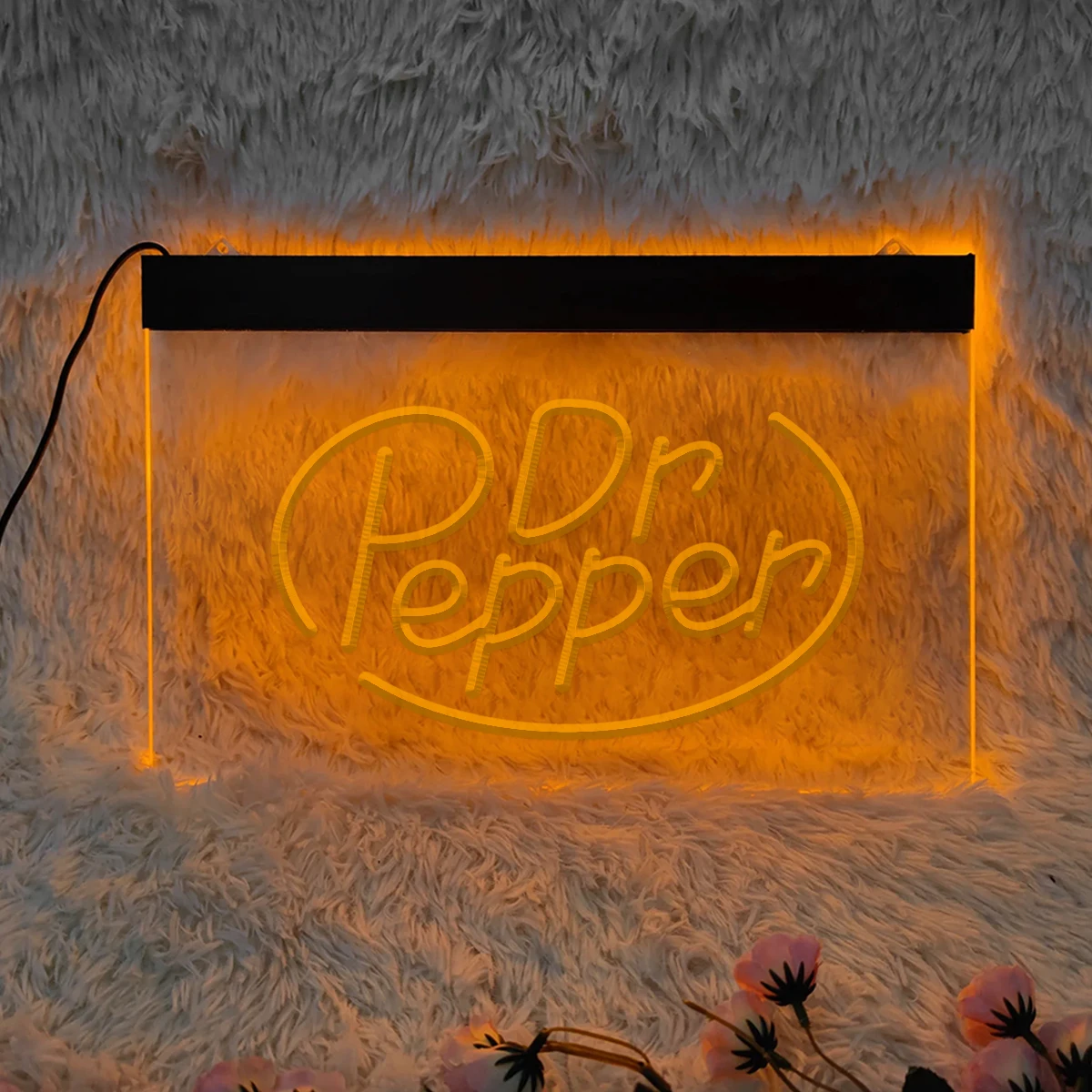 Dr Pepper 3D Carving Neons Sign LED Colorful Wall Decoration LED Light Control for Bedroom Spaces Shops Perfect Christmas Gifts