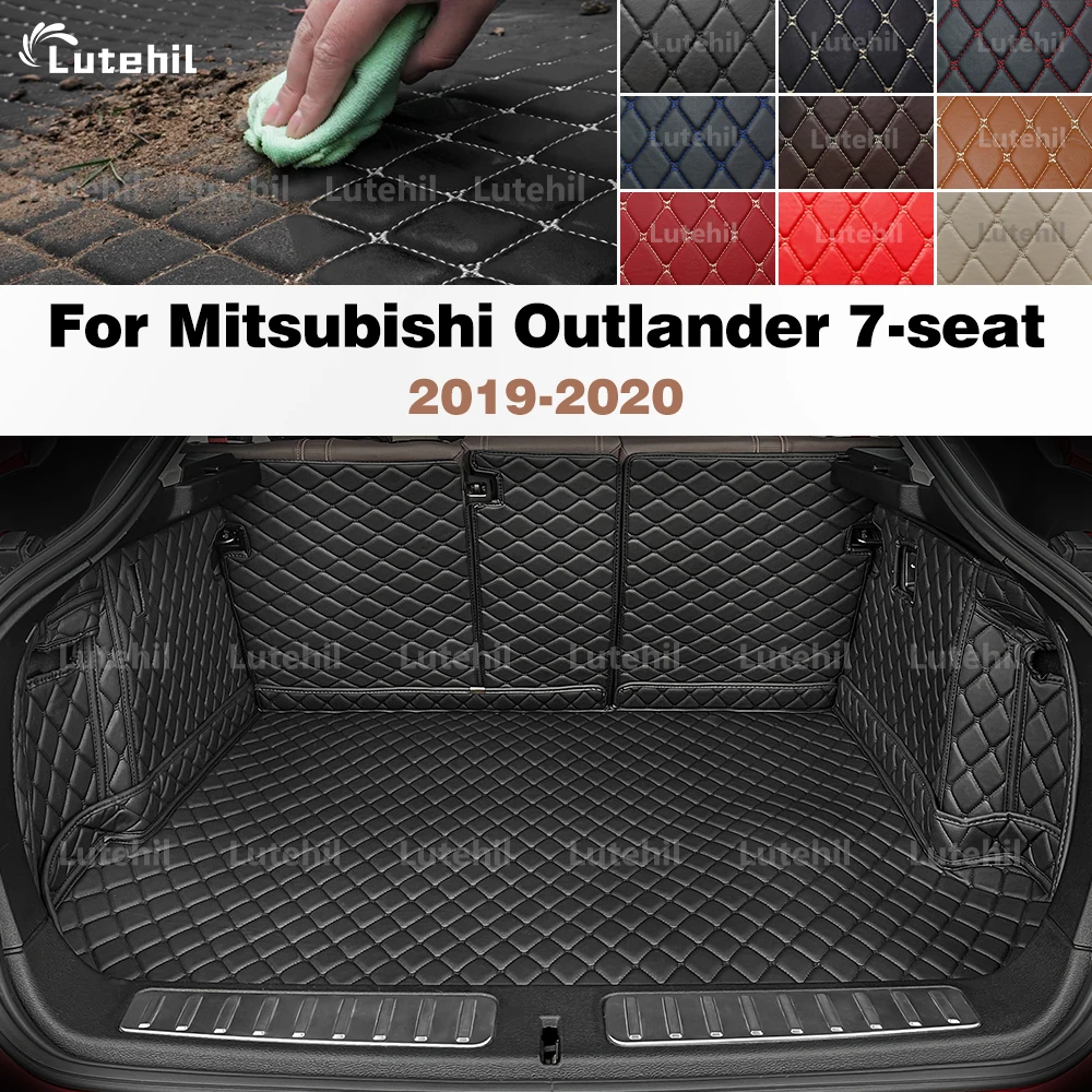 

Для Mitsubishi Outlander 7-местный 2019 2020 авто полное покрытие коврик для багажника автомобильный защитный коврик грузовой подкладка аксессуары для интерьера