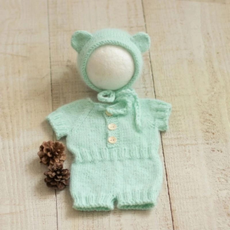 مجموعة ملابس الدب الجميلة لحديثي الولادة J15U، زي الدب حديث الولادة لطيف بشكل لا يقاوم للأطفال #2