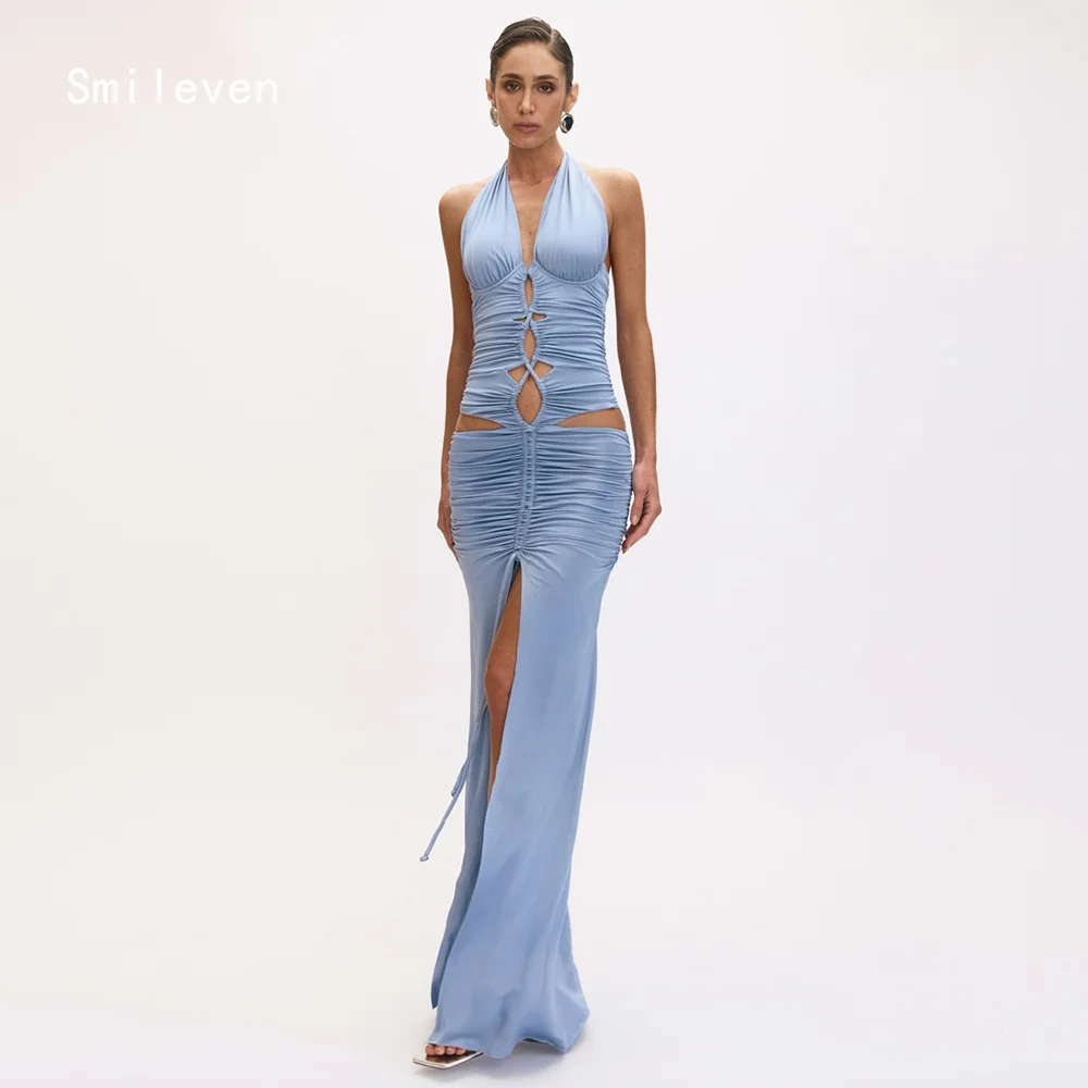 

Smileven Luxury Mermaid Prom Dress Sexy V Neck Party Gowns Noval Irregular Formal Occassion Dress Customized 2026