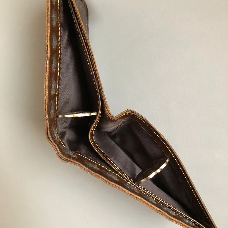 Short Men's Wallet for Male Vintage Fashion Casual Original Leather Credit Card Holder RFID Coin Pocket Crazy Horse Wild Style