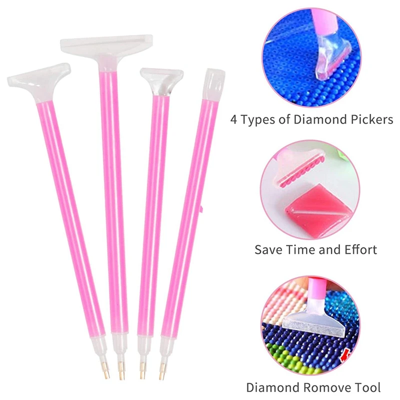 60-delige Diamond Painting A4 LED-lichtkussenset - Diamond Art Light Board, met afneembare beugel en roller