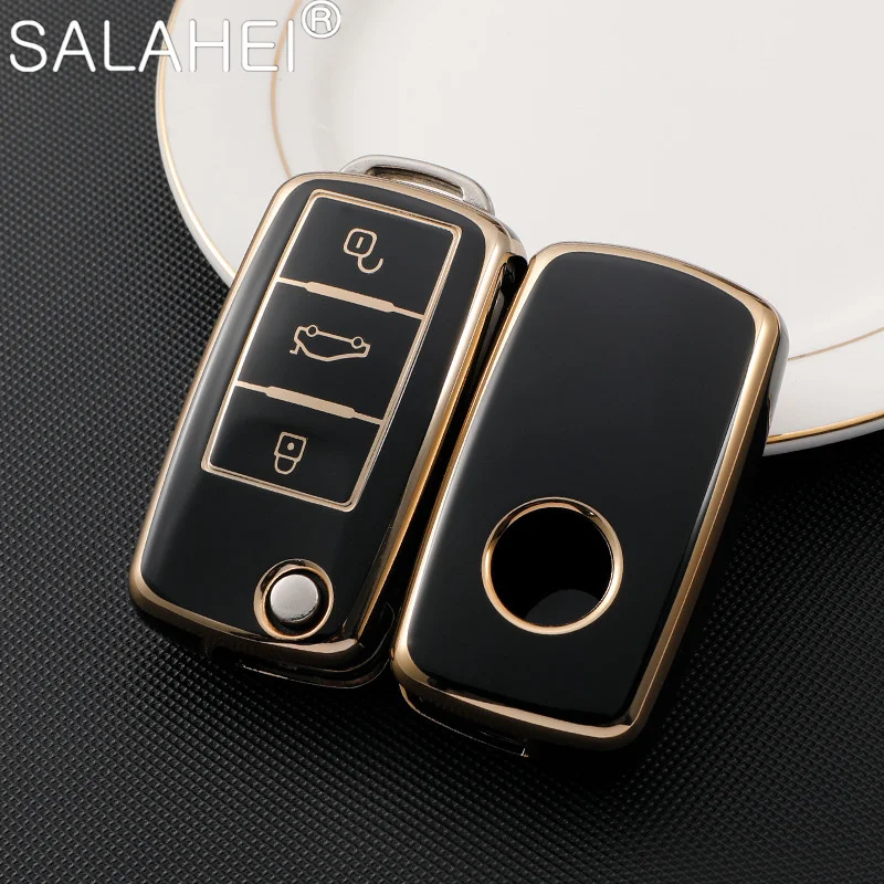 

TPU Car Key Fob Case Cover Shell For VW Volkswagen Golf Polo Tiguan Passat Skoda Octavia Superb Kodiaq Seat Ateca Leon FR Ibiza