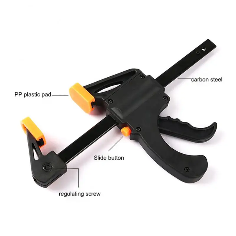 Inch Wood Work Bar Clamp F Clamp Gadget Tool Hand Speed Squeeze Quick Ratchet Release Clip Kit Hand Woodworking Tools