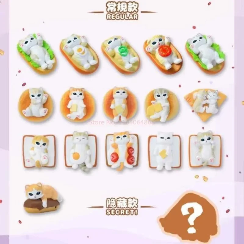 

Подлинная серия Mofusand V3 Pangпанга, мини-сумка для слепых игрушек, натуральная акула, кошка, настольные украшения, Q Edition, подарок для девочек на день рождения