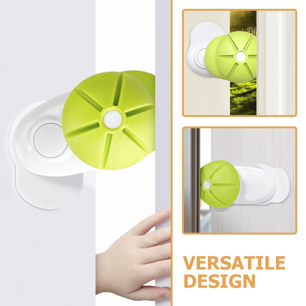 Silicone Door Pinch Guard Hat Shaped Stopper Green Child Safety Wall Protector Mute Doorstop Toddler Finger Protection Anti