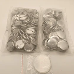 NEW Materials 44mm Metal back DIY Badge Button Pins Blank Raw Material pins buttons badges supplies parts 100PCS