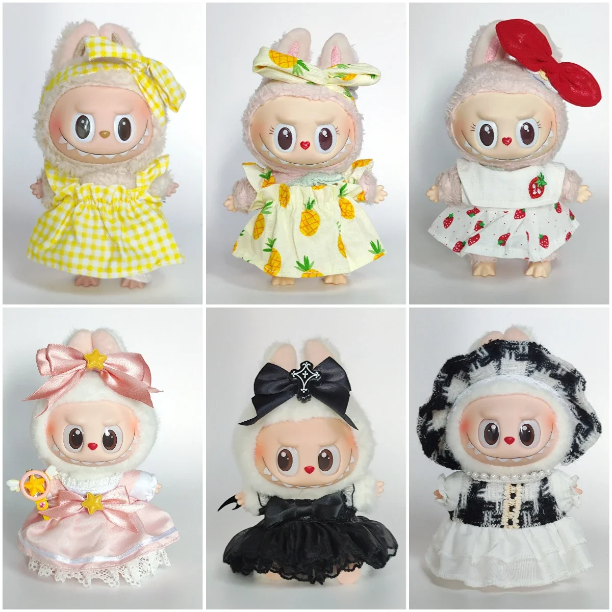 

Clothes for Labubu Mini doll clothes accessories clothes and 10cm cotton doll small dress clothes