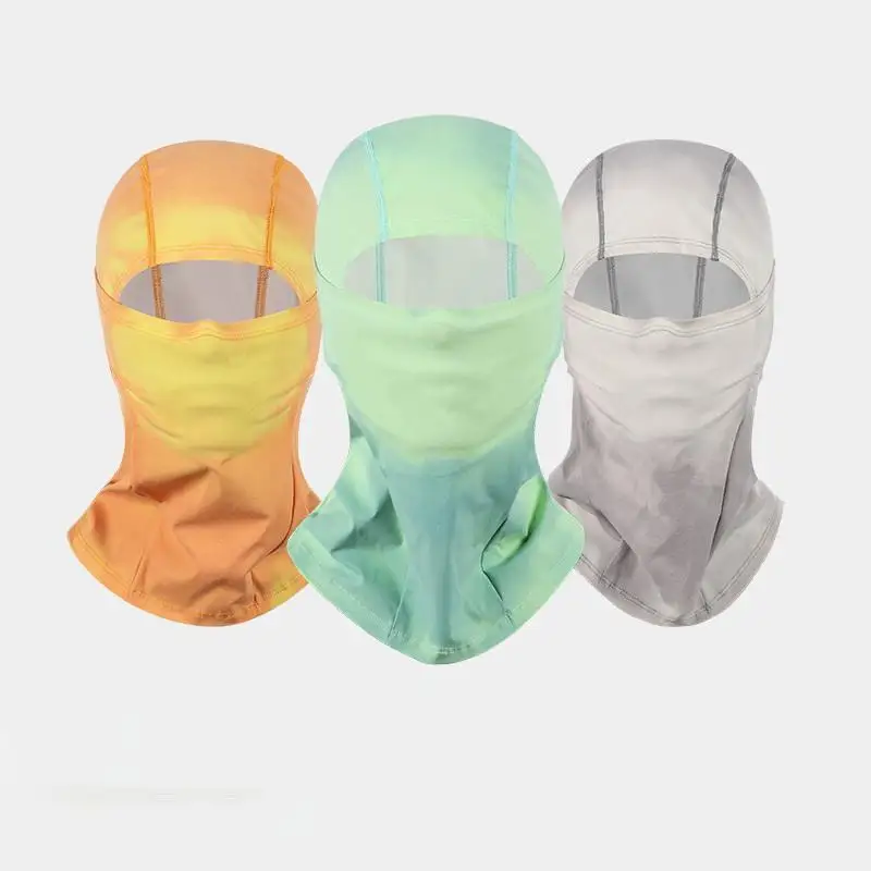 غطاء رأس متغير اللون للتنفس حساس لدرجة الحرارة - قناع ركوب الدراجات في الهواء الطلق مع استشعار حراري متدرج #2