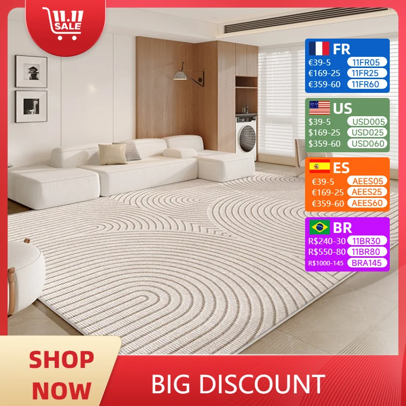 

Carpet for Living Room Modern Minimalist Art Lines Soft Coffee Table Rugs Large Area Bedroom Bedside Floor Mats Alfombra 주방 카펫