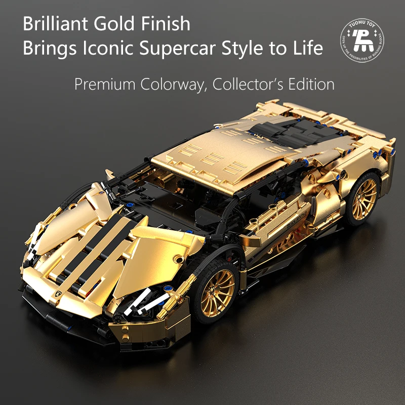 

1:14 Tuomu Rambo Golden LB834 Supreme Edition Supercar Building Blocks | Adult Assembled Racing Model Kit
