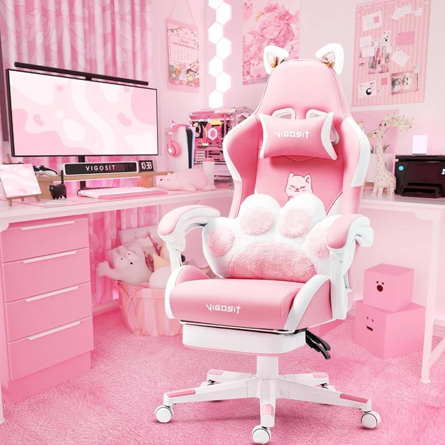 Autofull pink gaming desk hotsell