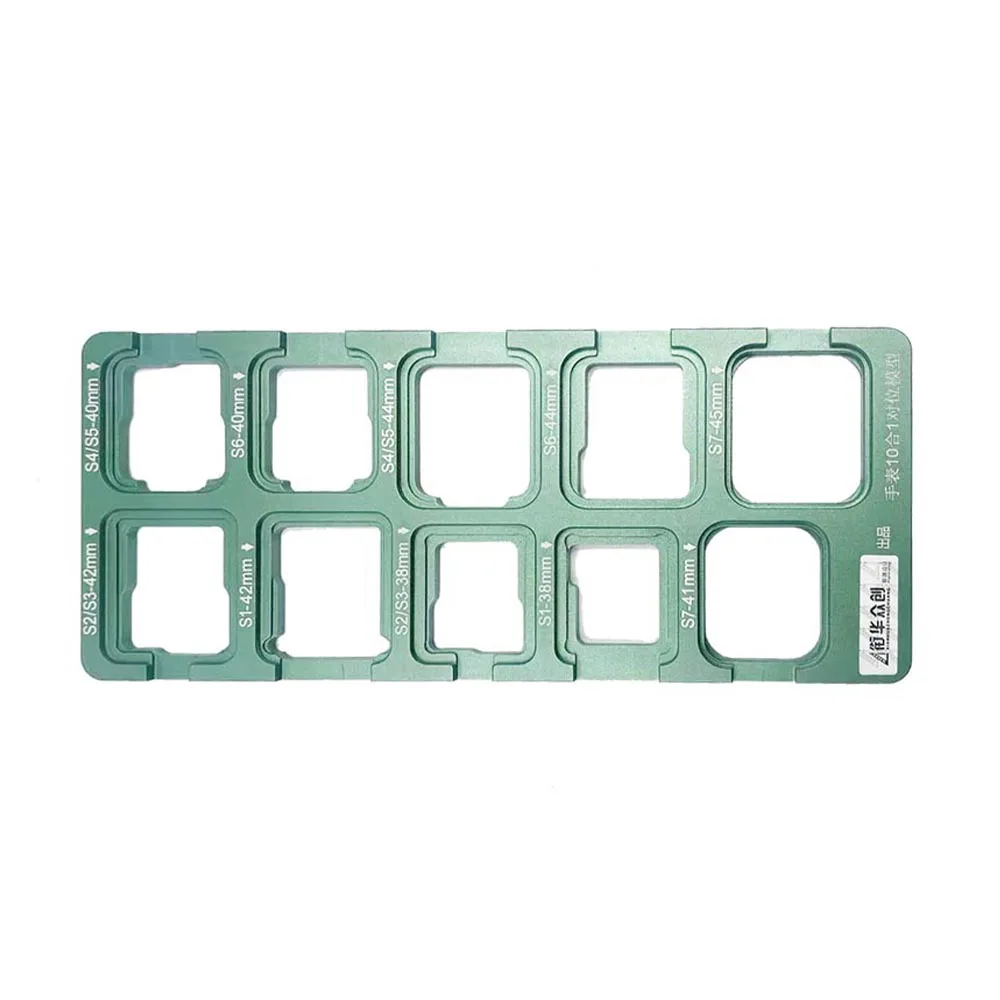 10 in 1 Position Mold Alignment Mould For Apple Watch Series 3 4 5 6 7 41mm LCD Touch Panel Glass OCA Glue Laminate Repair Tools