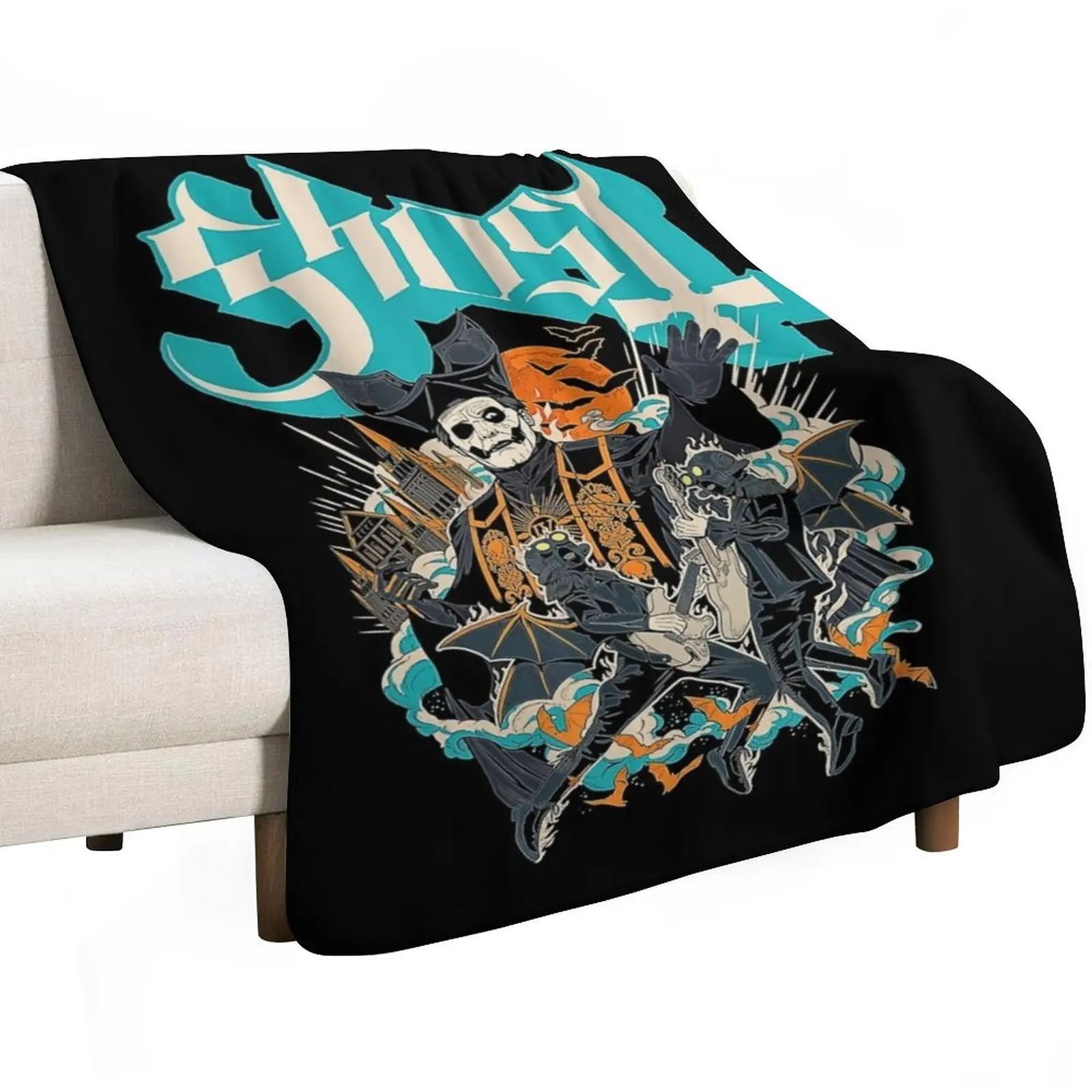 Ghost - Impera Logo Throw Blanket For Sofa Thin Decorative Beds Heavy Tourist sofa bed Plush Blankets