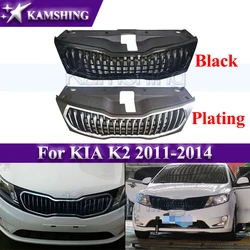 Kamshing Car Front Bumper Grill For KIA K2 2011-2014 Racing Grills Mask Radiator Grille