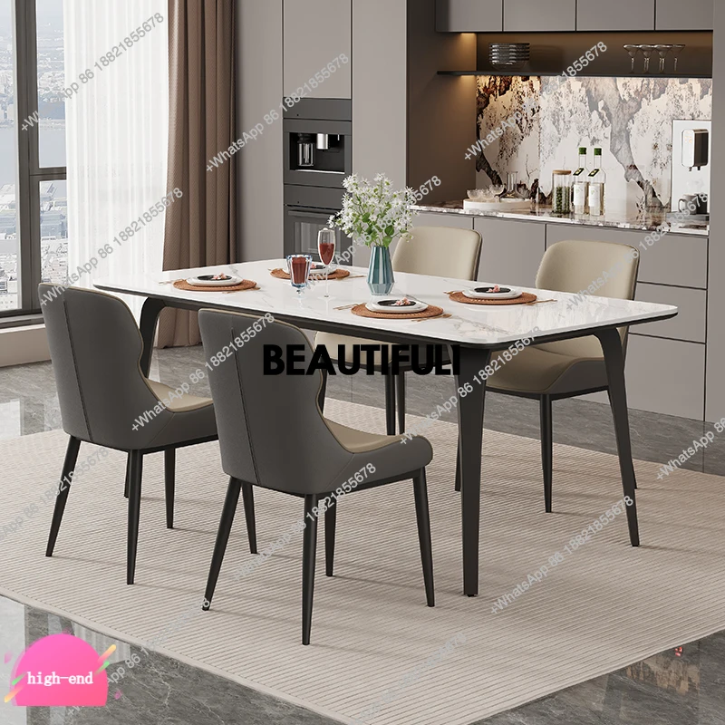 

Rectangular Event Dining Table Living Room Luxury Nordic Modern Mobile Dining Table Kitchen SalonMesas De Comedor Furniture Home