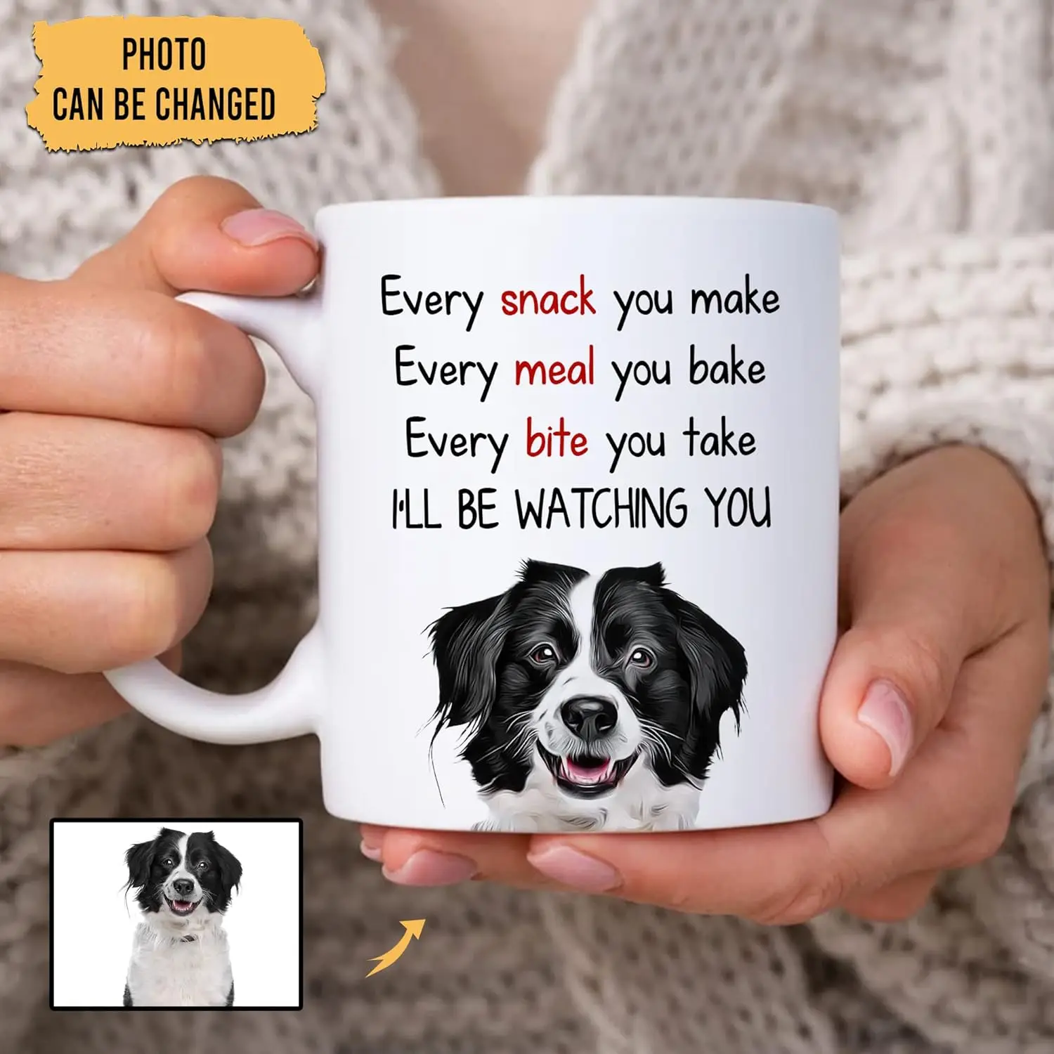Personalized Gifts For Dog Lover Dog Mom Dad - Birthday Christmas - 11oz Ceramic Coffee Tea Mug - Gifts For Her Him Dog Owner