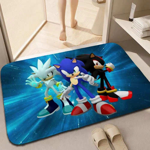 S-Sonic The Hedgehog 거실 매트, 입구 문짝 바닥 소음 매트, 침실 카펫, 주방 맞춤형 홈 