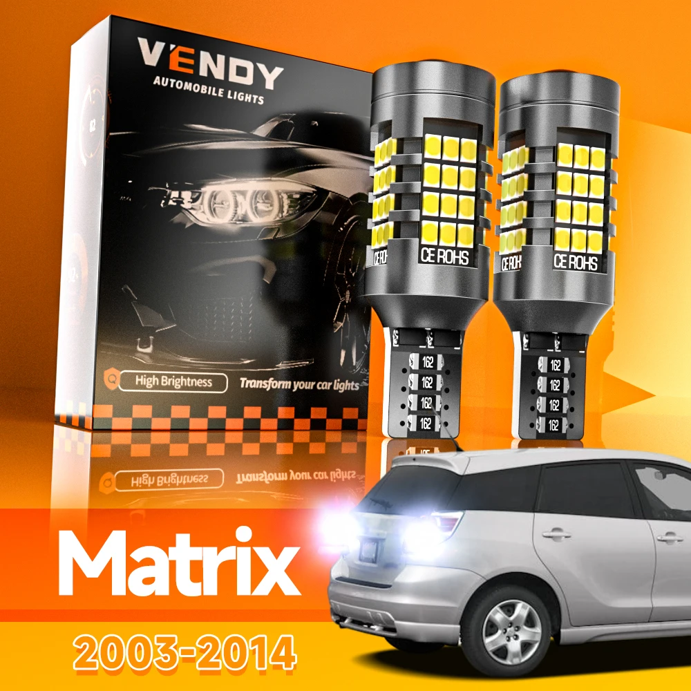 2 uds para Toyota Matrix 2003-2014 luz LED de marcha atrás lámpara de respaldo 2004 2005 2006 2007 2008 2009 2010 2011 2012 2013 Accesorios