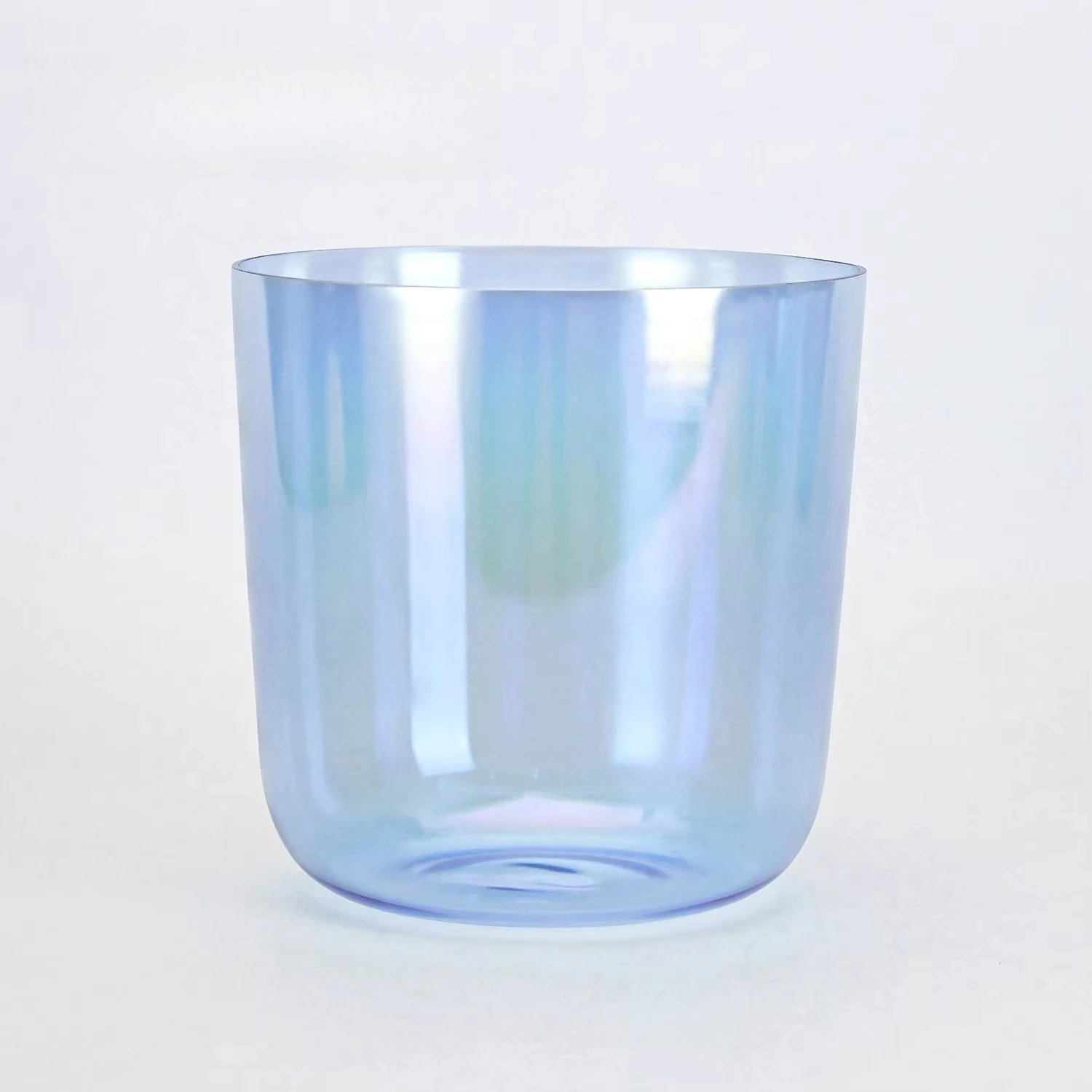 440/432HZ A Set of Clear Crystal Singing Bowls of Different Shapes for Sound Healing and Therapy with Mallet