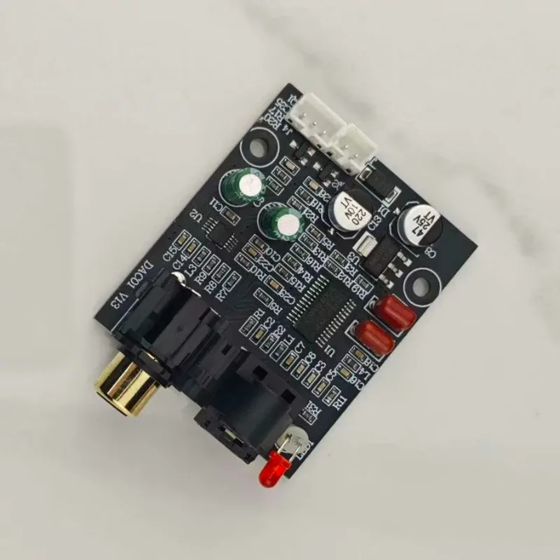 SOTAMIA Mini Audio Decoder DAC 24Bit 192K Coaxial Fiber Audio Decoding Stereo Output DC12V Power Supply For Power Amplifier