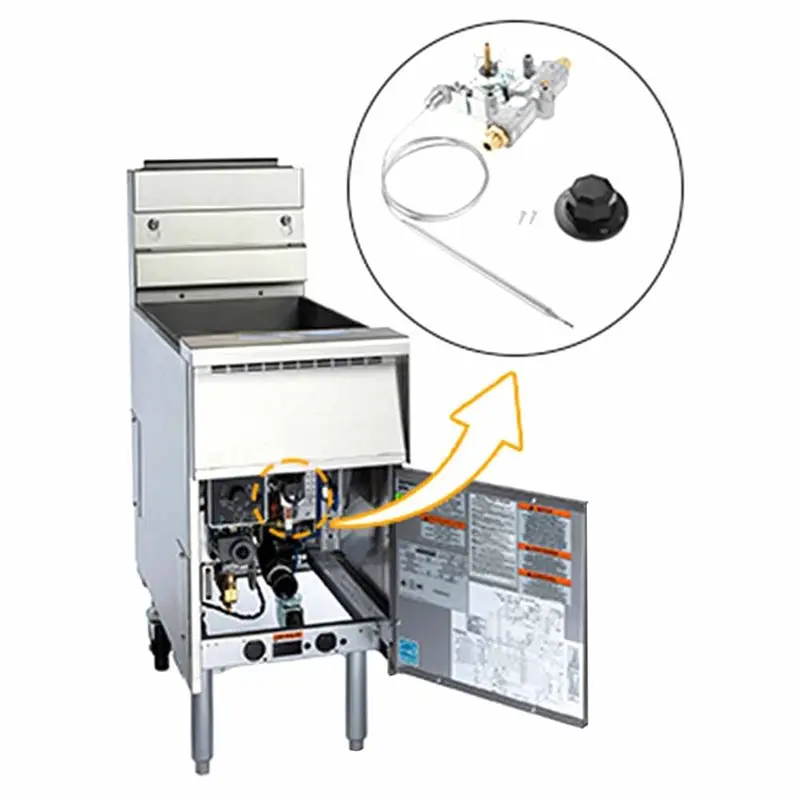 2026 New For Pitco P5047588 GSA60301800 4290-006 Gas Fryer Replacement Thermostat With 200-400 F Range 1/4