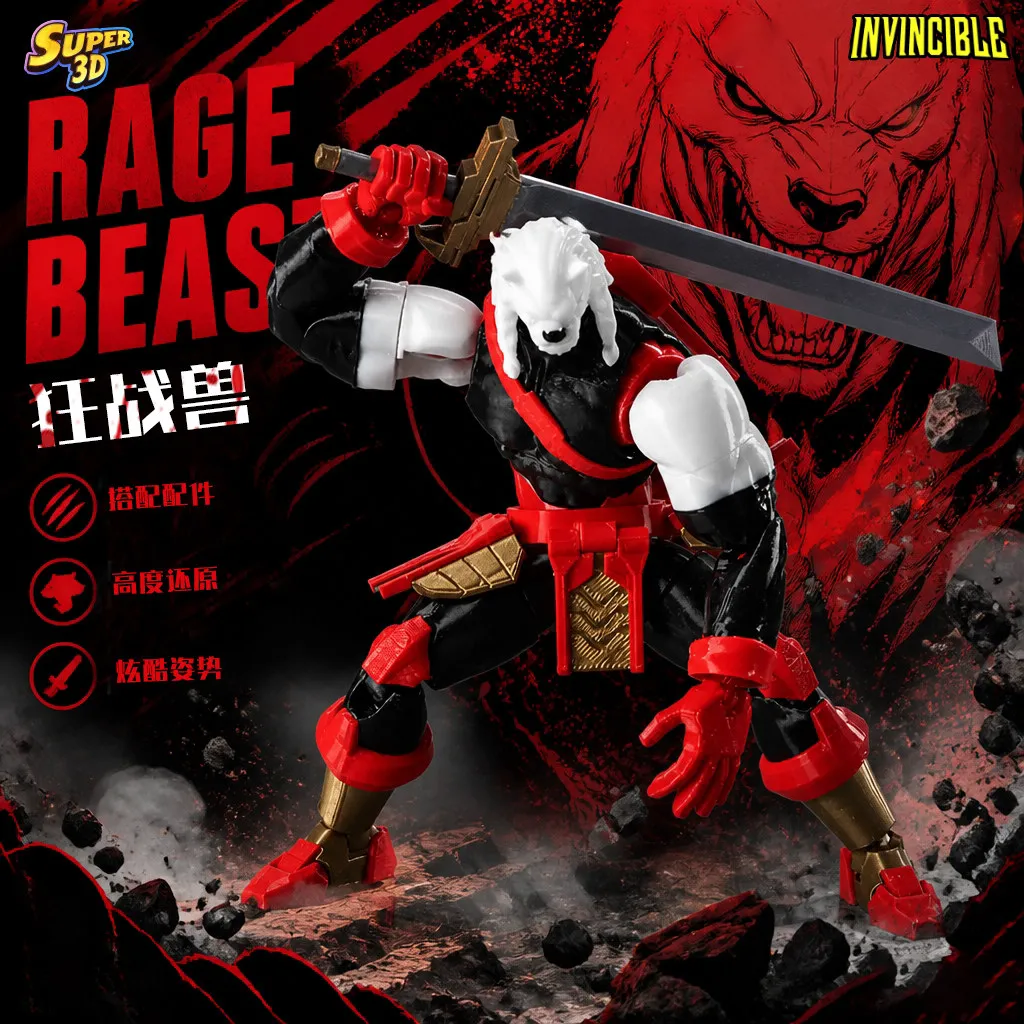 Neue Super 3D 3D-Gedruckte Kampfbiest Unbesiegbarer Junge Thokk Actionfigur Unbesiegbarer Dummy13 T13 Mehrteilige Actionfigur Spielzeug