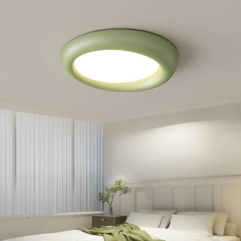 

New Modern Minimalist Creamy Wind Ceiling Light for Main Bedroom, Nordic Style Dining Room Children Room Lamp