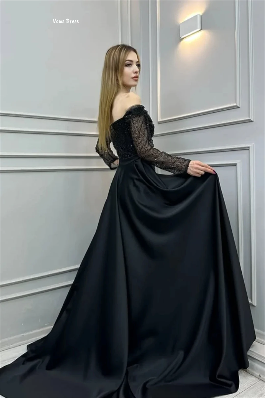 Vows Candle Robes De Abiti da cocktail Abito da sera Abiti eleganti da donna su misura per eventi speciali Gonna a coda di pesce con paillettes