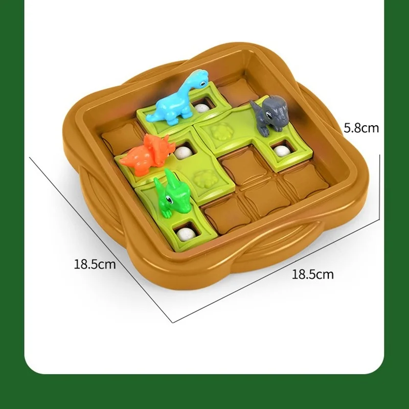 Kinderpuzzel Logica Denken Training Speelgoed Dinosaurus Avontuur Pass Ouder-kind Interactief Desktop Puzzelspel IQ-training