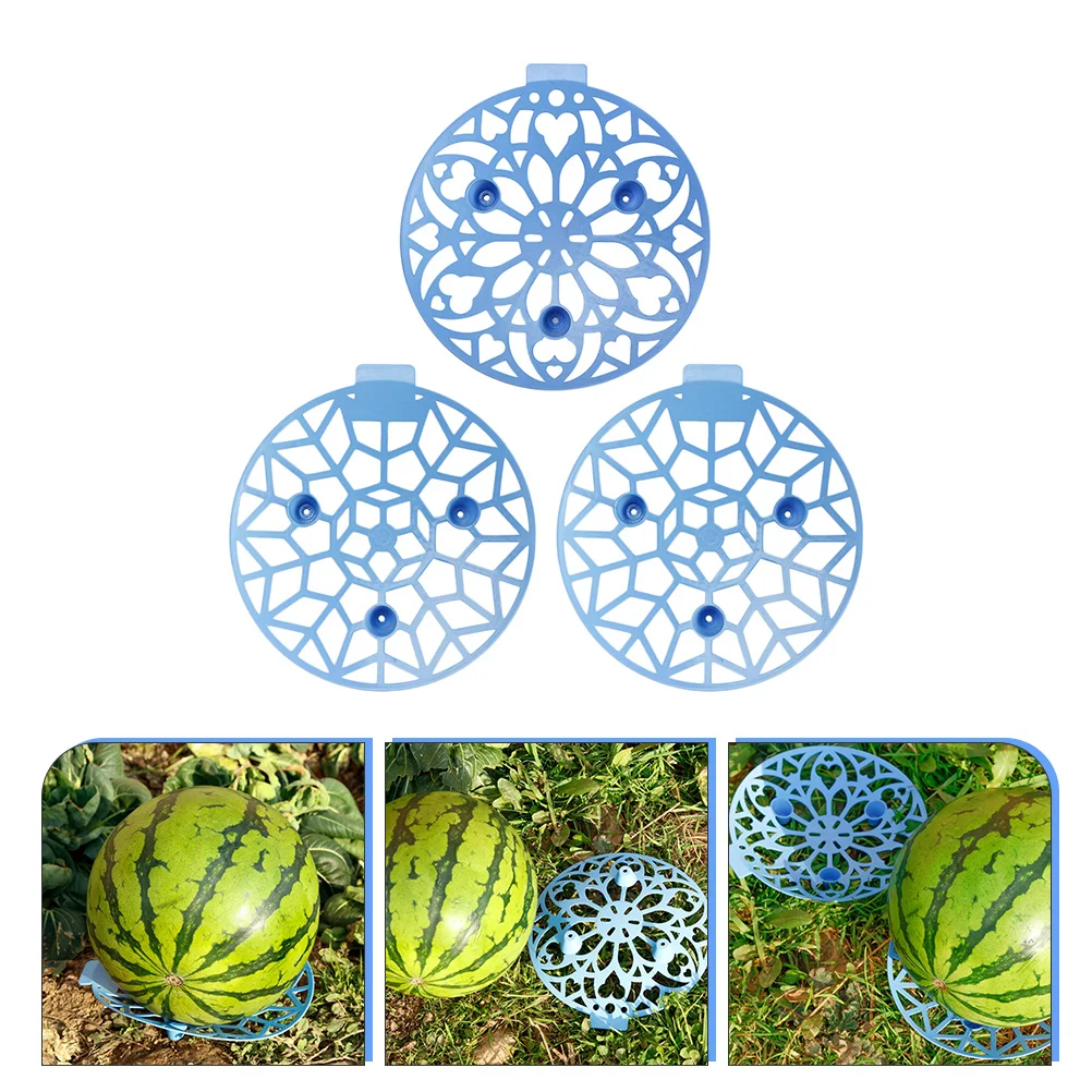 

3 Pcs Watermelon Tray Cradle Support Holder Trellis Stand for Garden Plant Lattice Plastic Fish Tank Plants