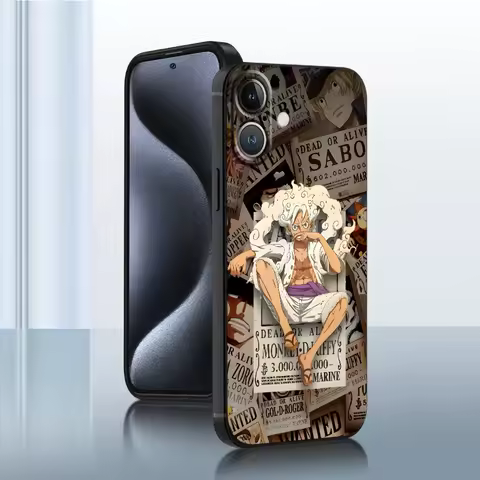 Soft Shell Case for iPhone 12 Mini 7 6s XR 13 Pro SE 16e 8 Plus 15 14 16Pro Max 11 XS X Wanted Poster One Piece