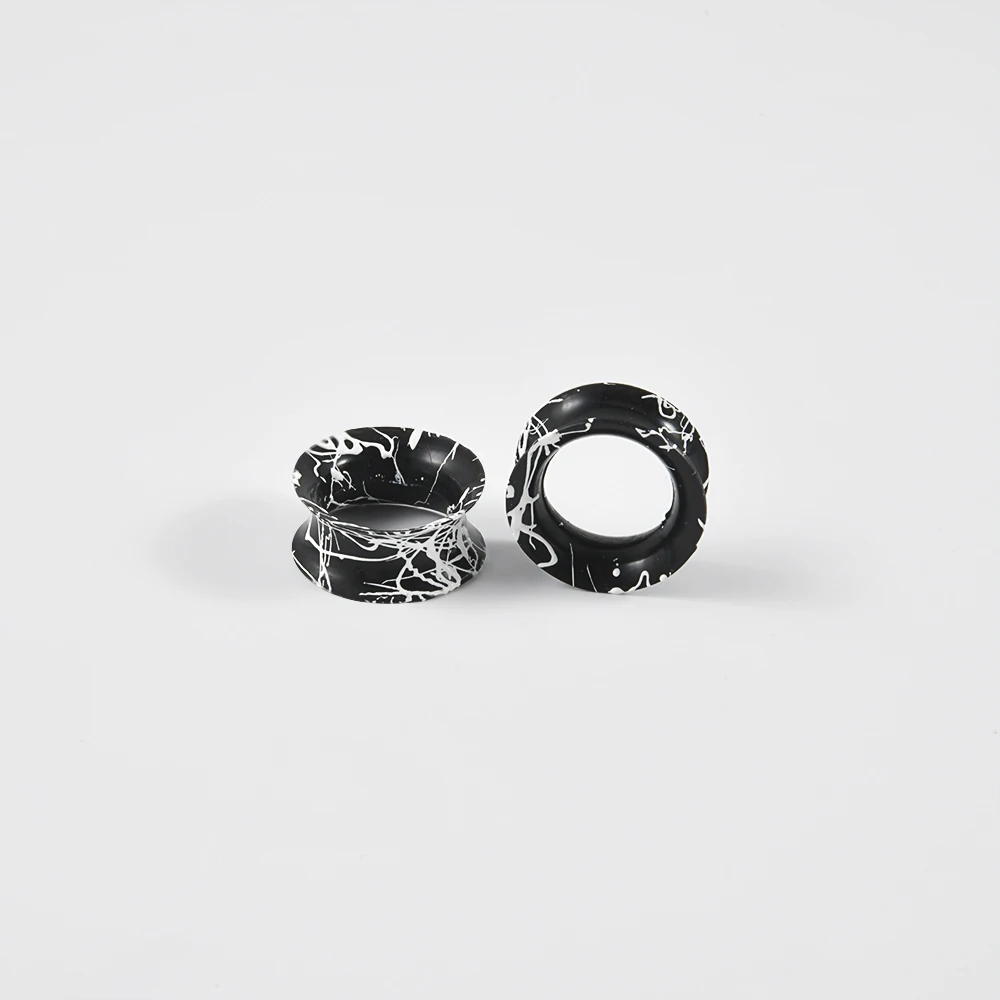Silicone Flexible Double Flared Ear Tunnel Plugs