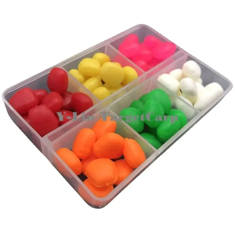 60 Pcs Carp Fishing Corn Assorted In 1 Box 6 Colors Floating Artifical Pop Up Baits Fishing Lures Box Accessories Of Fishing