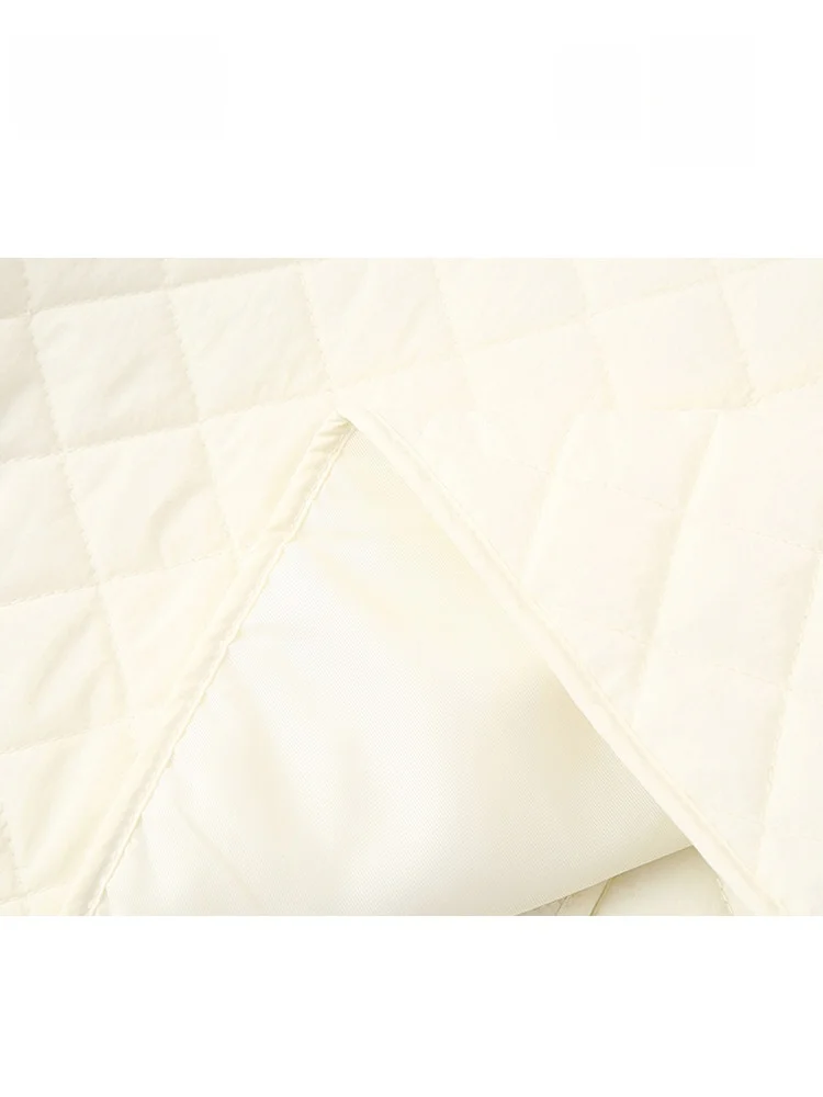 

Женская хлопковая куртка Etam, зима 2024, новинка, стеганая, с воротником-стойкой и ромбовидным узором, свободная, легкая для похудения