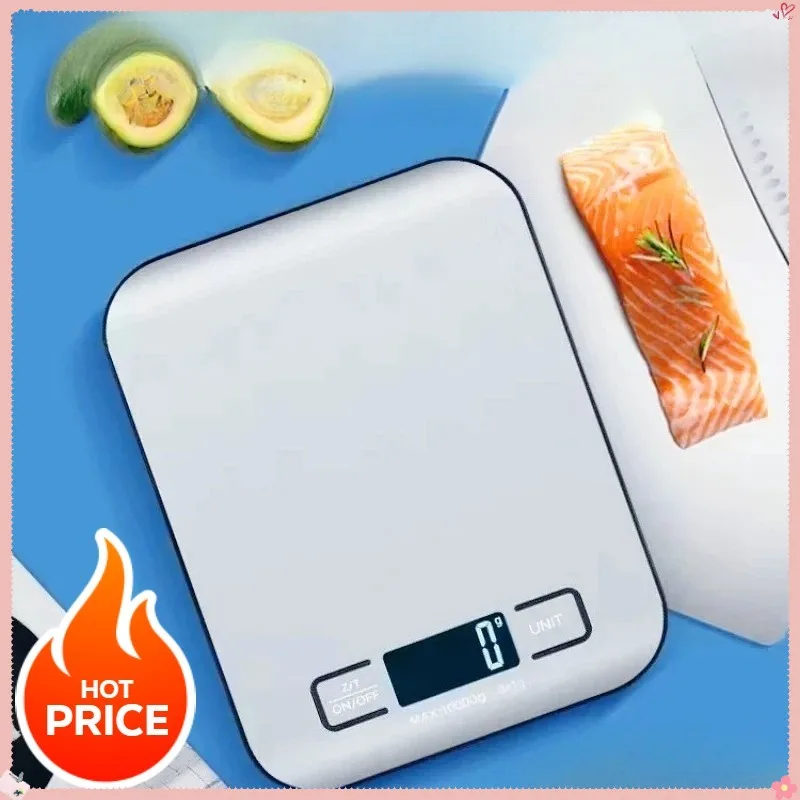 New 5kg-1g Digital Electronic Kitchen Scale with LED Display Stainless Steel Panel Ideal for Home Jewelry Snacks &Baking