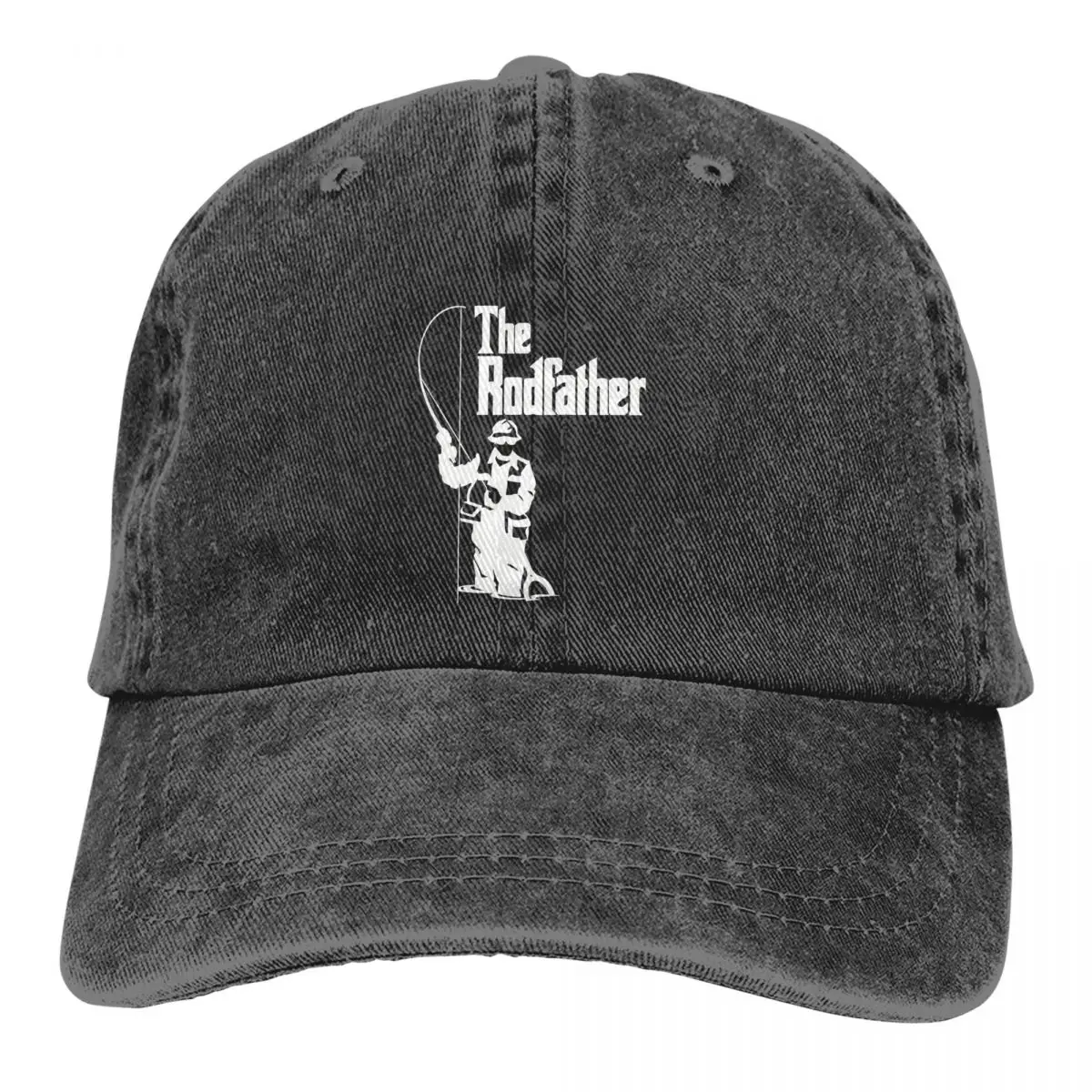 The Rodfather Baseball Caps Peaked Cap Fishing Sun Shade Hats for Men