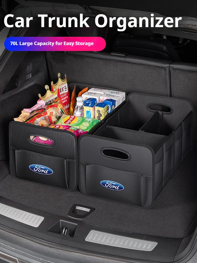 

Car Trunk Foldable Large Capacity Storage Box For Ford Mondeo Focus Raptor Ecosport Ranger Kuga Puma Edge Explorer Fiesta Fusion