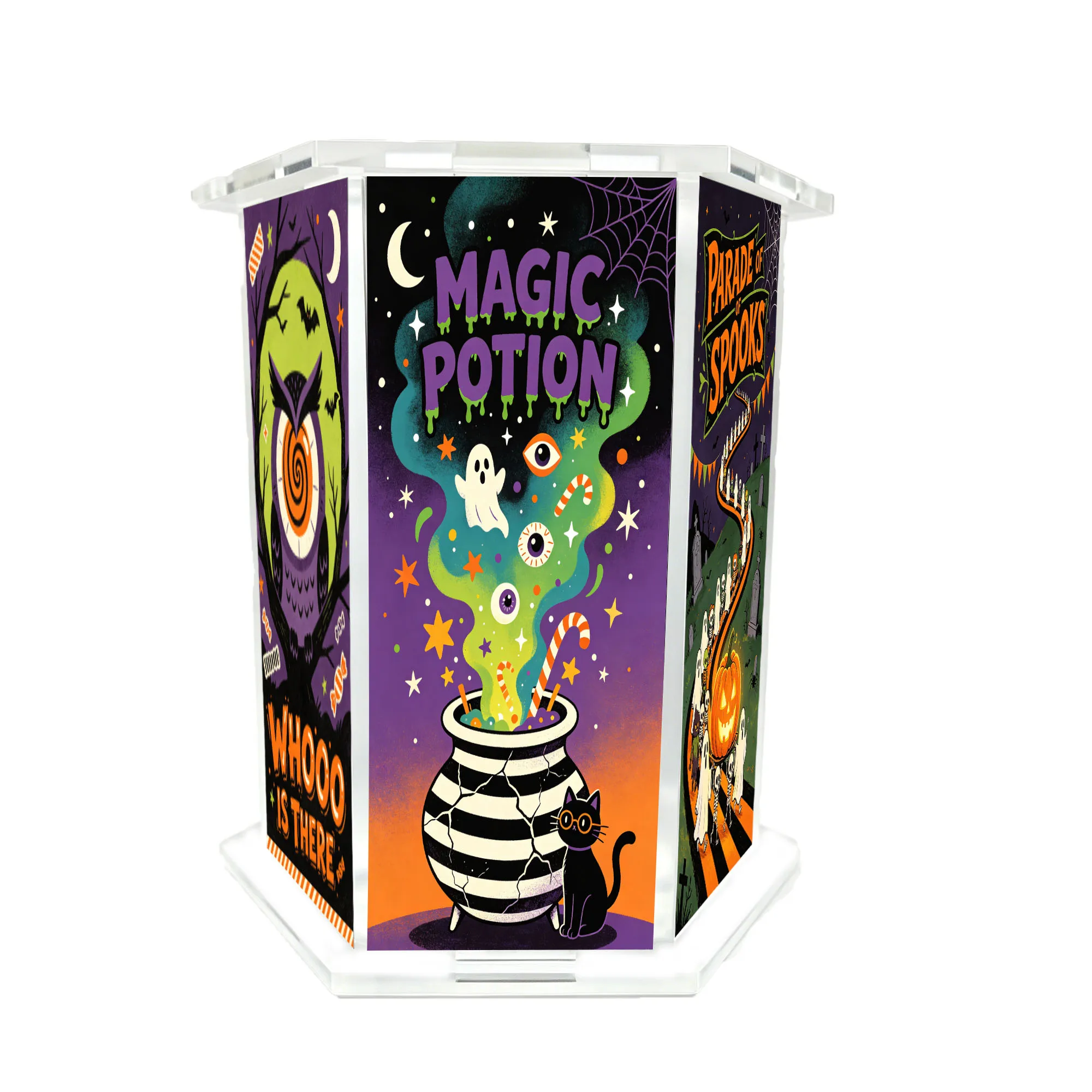 1pc Halloween-themed hexagonal pen holder - gift for others, festival gift for giving