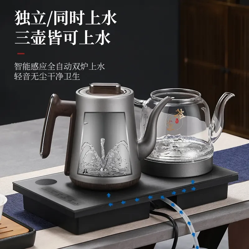 Pure Titanium Electric Kettle Automatic Water Filling Tea Boiler Embedded Pumping Machine Smart Teapot for Home Office Use