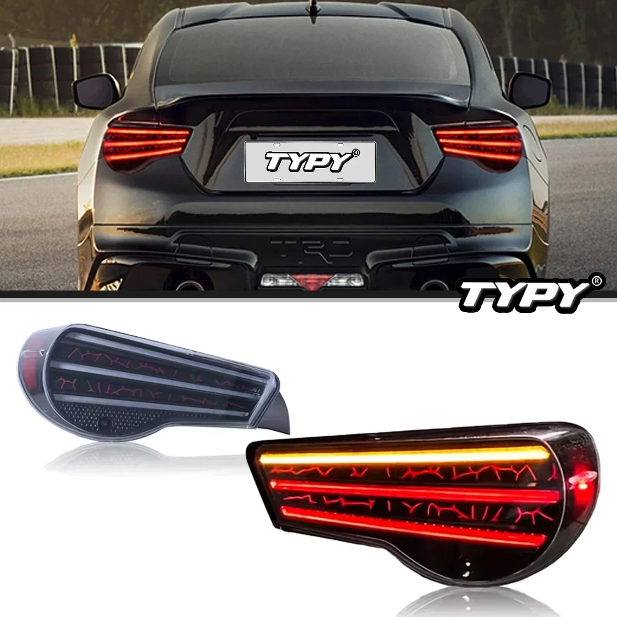 

Автомобильный фонарь TYPY для Toyota GT86, задний фонарь, светодиодный проектор, задний фонарь, дневные ходовые огни, автомобильные аксессуары 2013-2021