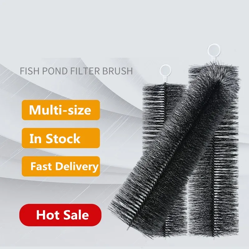 10 pz Koi Pond Filter Brush 30/40/50cm Fish Pond Filter Bio Media Brush Skimmer Aquarium Fish Tank strumenti per la pulizia