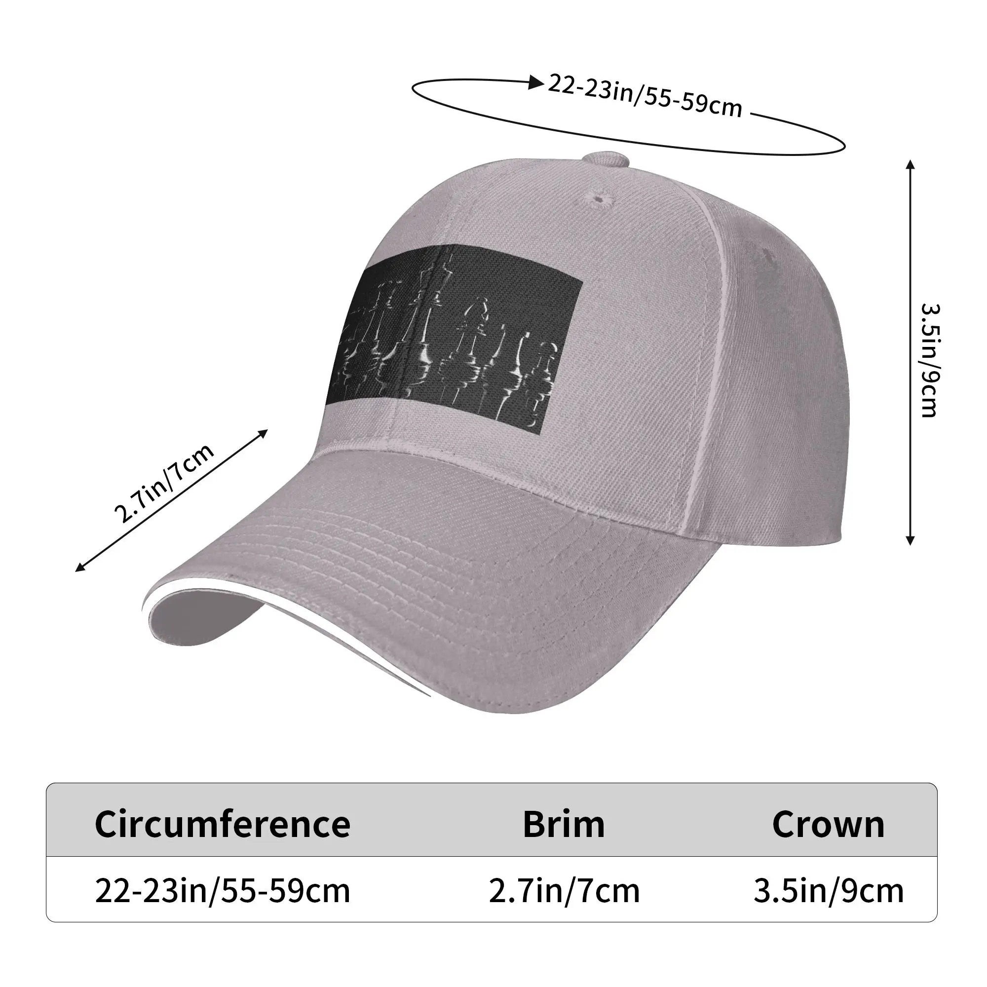 Black King Chess The-chessboard Cap Casual Baseball Caps Adjustable Hat Hip Hop Summer Unisex Baseball Hats Customizable