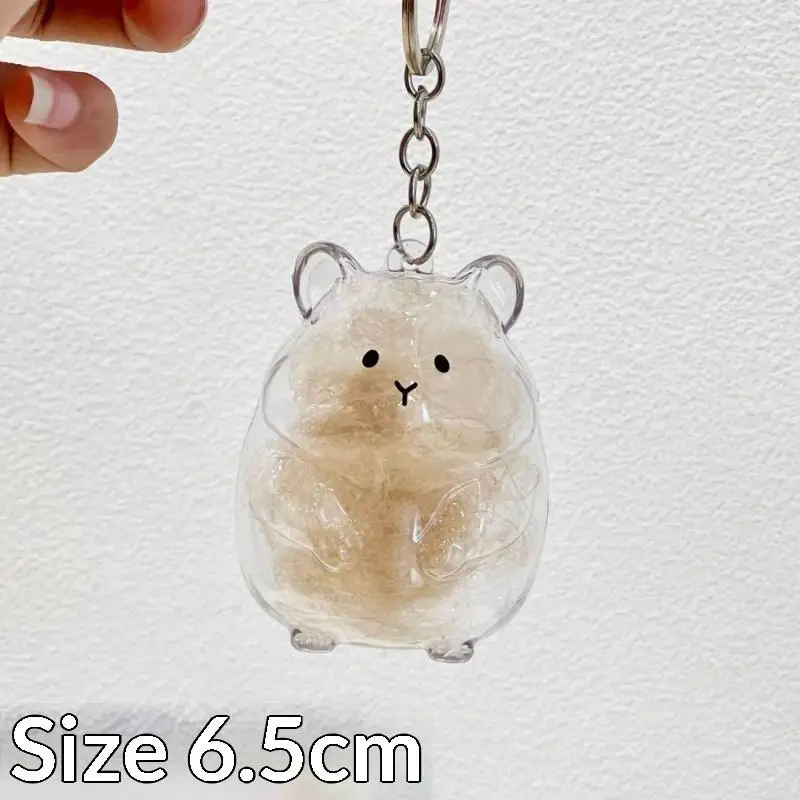 1 Stück Niedlicher Transparenter Haustier-Fellsammler in Hamsterform mit Abnehmbarem Pflegekamm für die Käfierreinigung – Detail 2