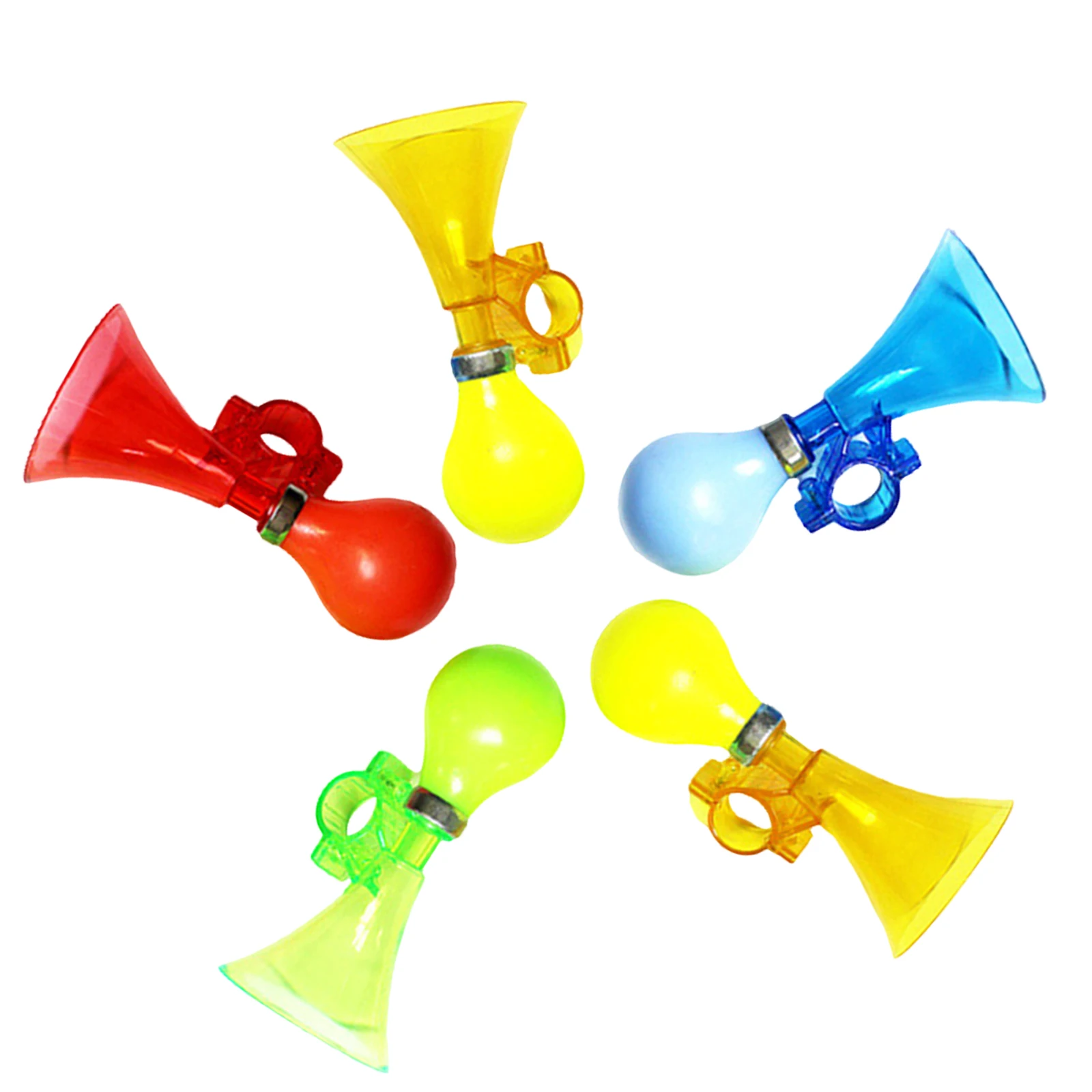 

5pcs Loud Bike Horn: Durable Handlebar For Bicycle Scooter Air Horn Alarm Cycling Bell Noise Maker Outdoor Safety Horn Bell For