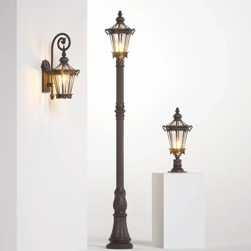 American Retro Style LED Outdoor Landscape Light, Waterproof IP55 Aluminum Garden Lamp for Courtyard, Villa and Balcony.