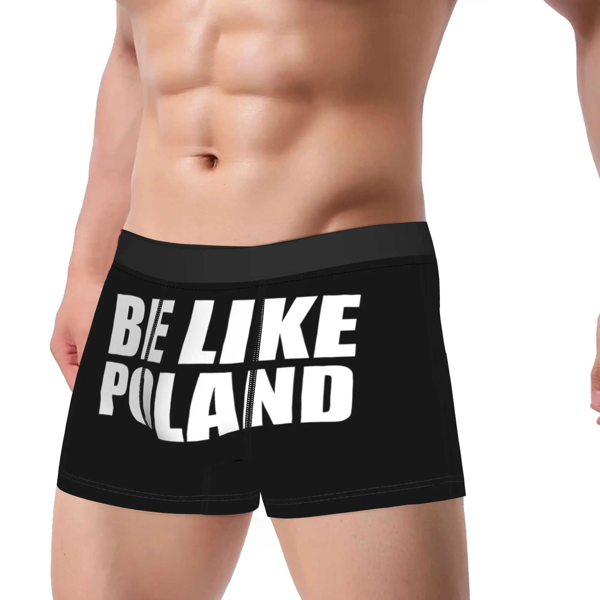 Be Like Poland Polska Polish Flag Underwear  Man Panties Custom DIY Breathable Boxer Shorts Hot Sale Boxer Brief Plus Size