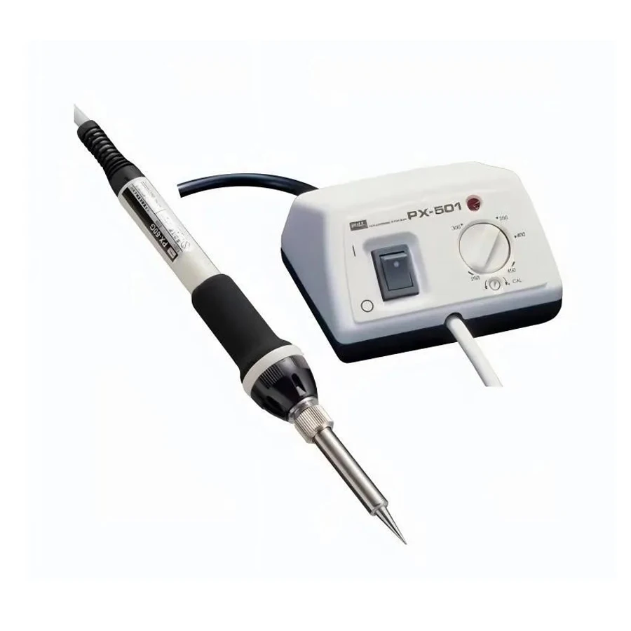جوت PX-501 250-450 ℃   طاولة لحام صغيرة مع التحكم في درجة الحرارة ومحطة لحام حديد لحام قابلة للتعديل ومضادة للكهرباء الساكنة