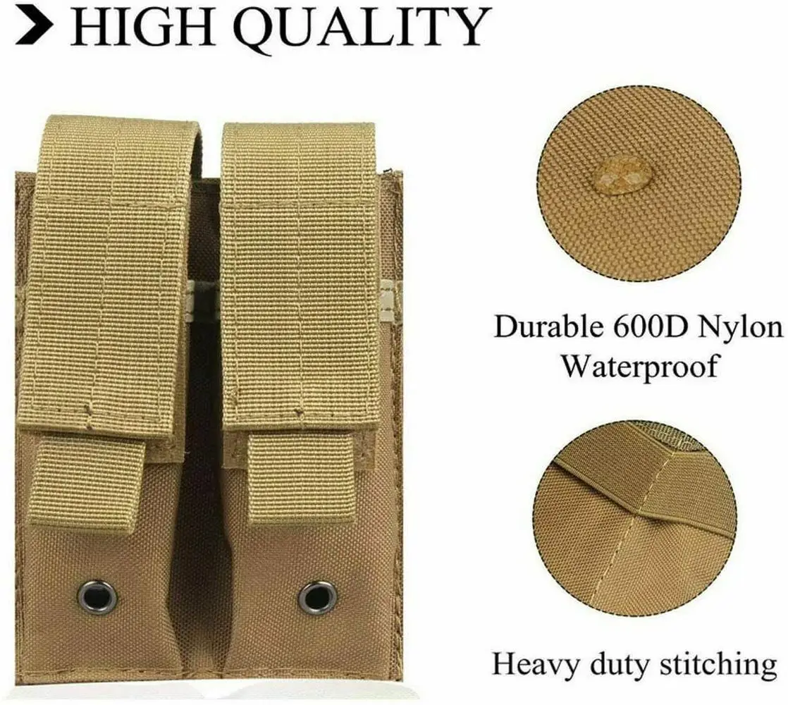 Военный подсумок для журналов с двойным пистолетом Molle, тактический держатель для инструментов EDC