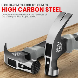 Airaj-Multifunctional Mini Ratio, Anti Slip and Shock Proof, Professional Degree, Manual Magnetic Wood Tool 10 Main Multifunctional Hammer Sales - №8